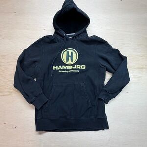 Hamburg Brewing Company Hoodie Heavyweight Black Large Hamurg NY  Sportek